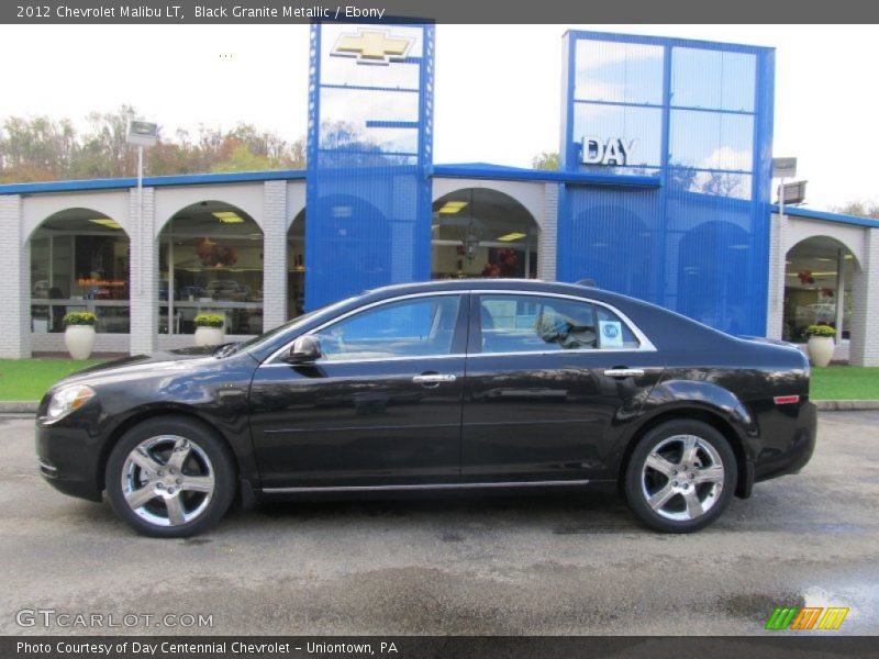 Black Granite Metallic / Ebony 2012 Chevrolet Malibu LT
