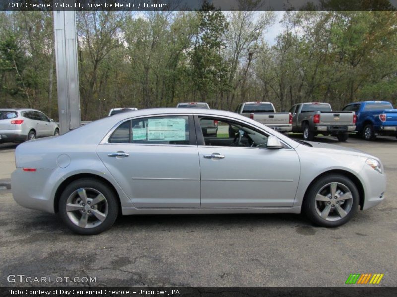 Silver Ice Metallic / Titanium 2012 Chevrolet Malibu LT