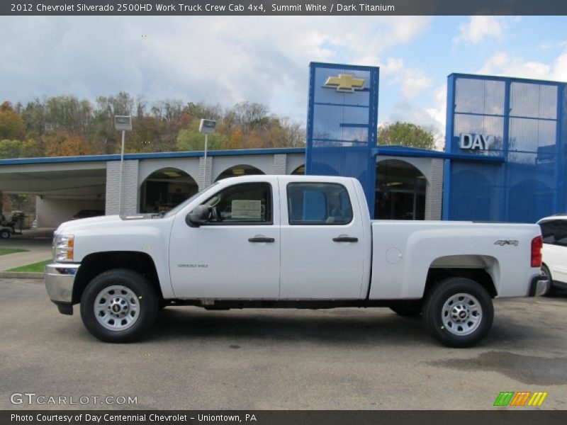 Summit White / Dark Titanium 2012 Chevrolet Silverado 2500HD Work Truck Crew Cab 4x4