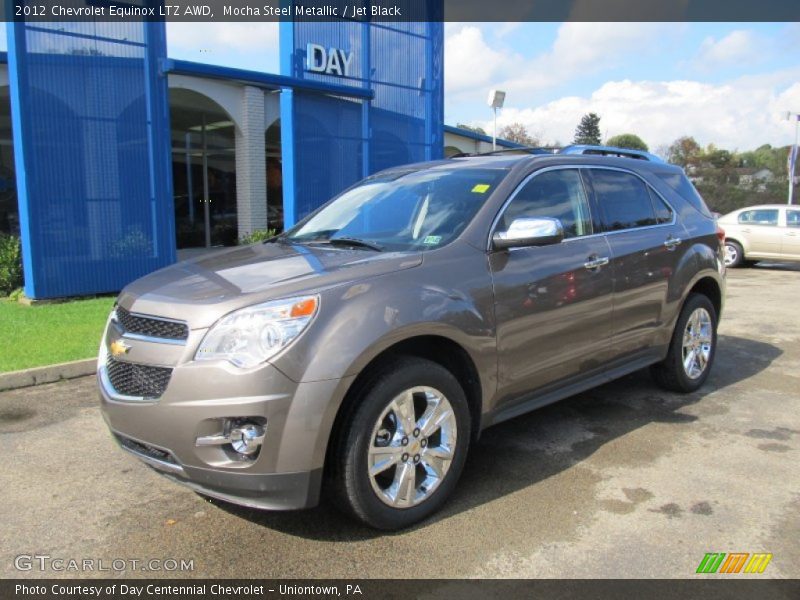 Mocha Steel Metallic / Jet Black 2012 Chevrolet Equinox LTZ AWD