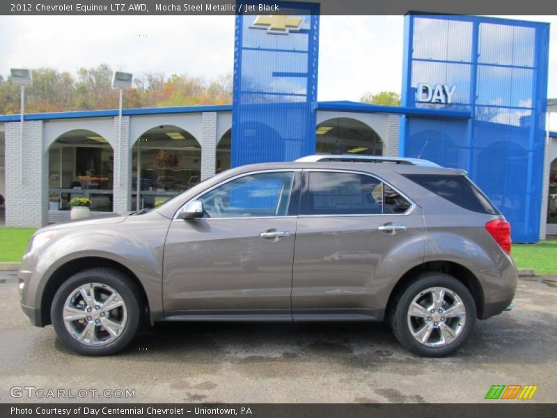 Mocha Steel Metallic / Jet Black 2012 Chevrolet Equinox LTZ AWD