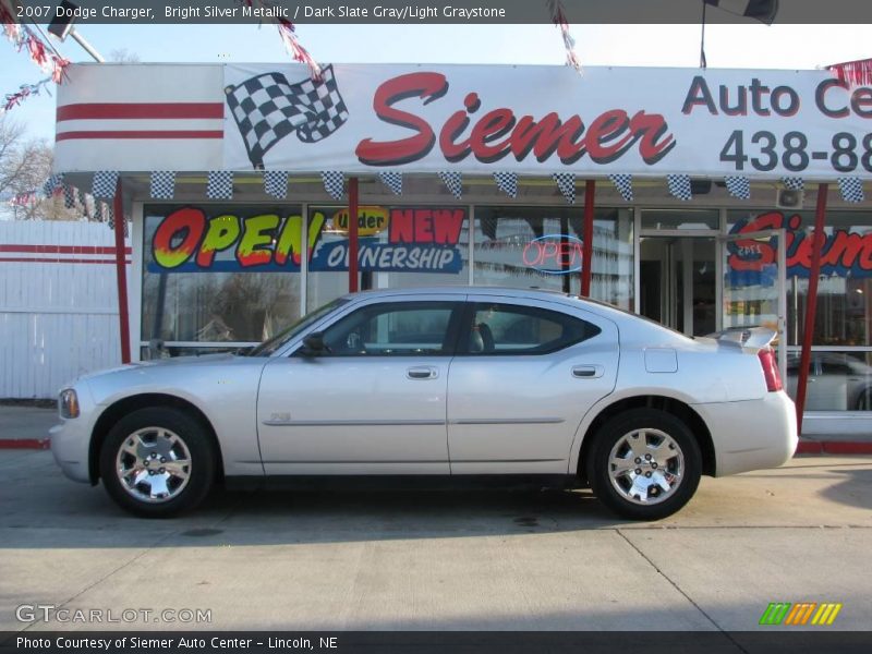 Bright Silver Metallic / Dark Slate Gray/Light Graystone 2007 Dodge Charger