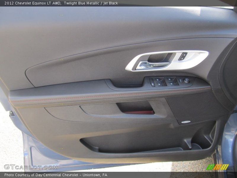 Twilight Blue Metallic / Jet Black 2012 Chevrolet Equinox LT AWD