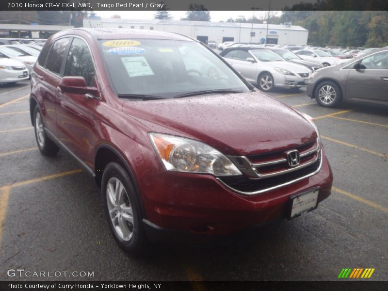 Tango Red Pearl / Gray 2010 Honda CR-V EX-L AWD