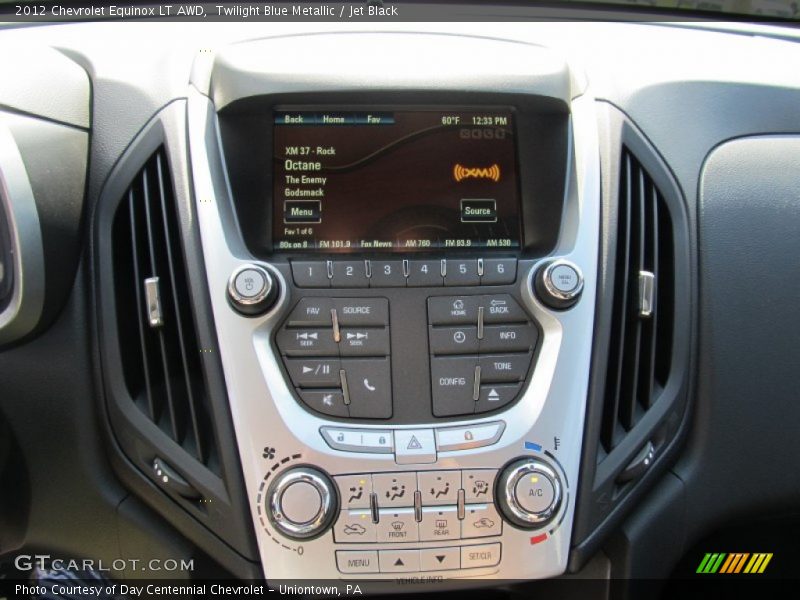 Twilight Blue Metallic / Jet Black 2012 Chevrolet Equinox LT AWD