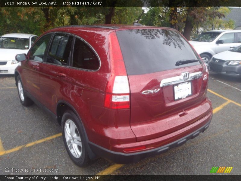 Tango Red Pearl / Gray 2010 Honda CR-V EX-L AWD