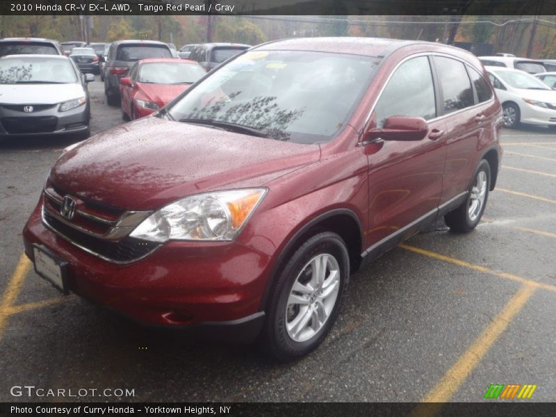 Tango Red Pearl / Gray 2010 Honda CR-V EX-L AWD