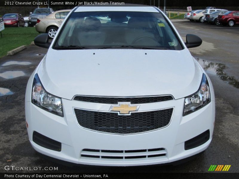Summit White / Jet Black/Medium Titanium 2012 Chevrolet Cruze LS