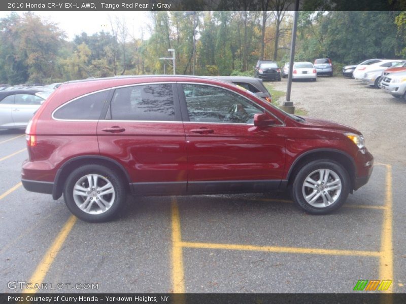 Tango Red Pearl / Gray 2010 Honda CR-V EX-L AWD