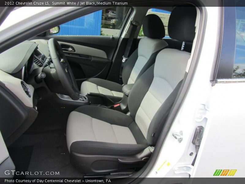 Summit White / Jet Black/Medium Titanium 2012 Chevrolet Cruze LS