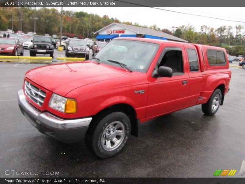 Bright Red / Dark Graphite 2001 Ford Ranger XLT SuperCab