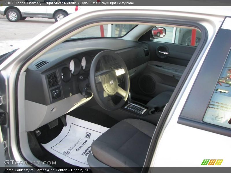 Bright Silver Metallic / Dark Slate Gray/Light Graystone 2007 Dodge Charger