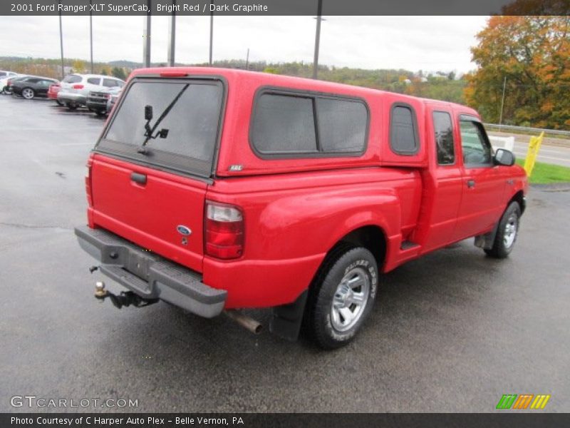 Bright Red / Dark Graphite 2001 Ford Ranger XLT SuperCab