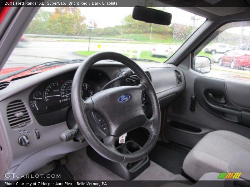 Bright Red / Dark Graphite 2001 Ford Ranger XLT SuperCab