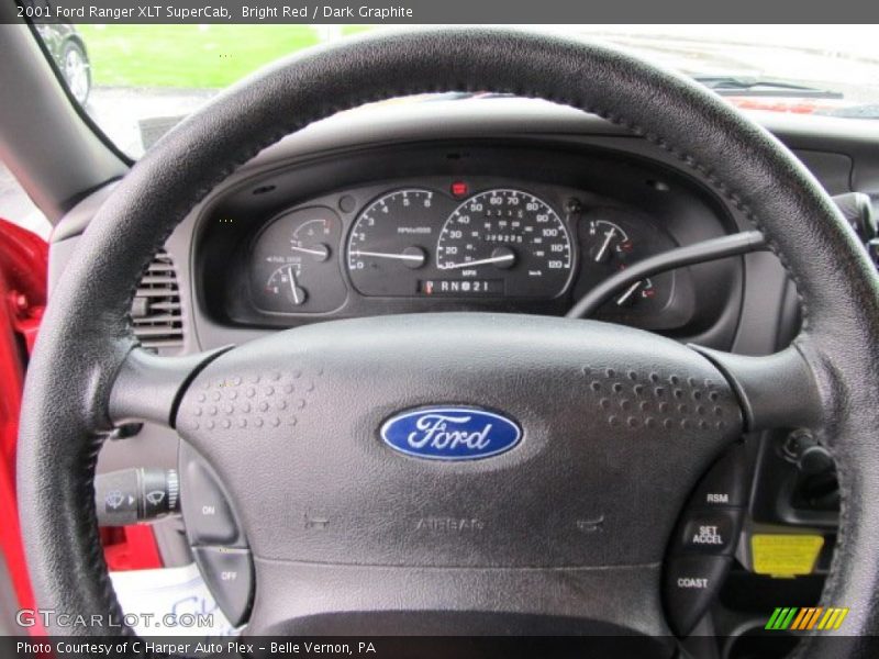 Bright Red / Dark Graphite 2001 Ford Ranger XLT SuperCab