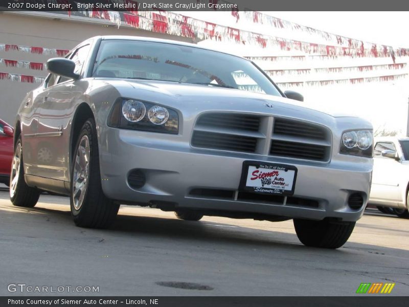 Bright Silver Metallic / Dark Slate Gray/Light Graystone 2007 Dodge Charger