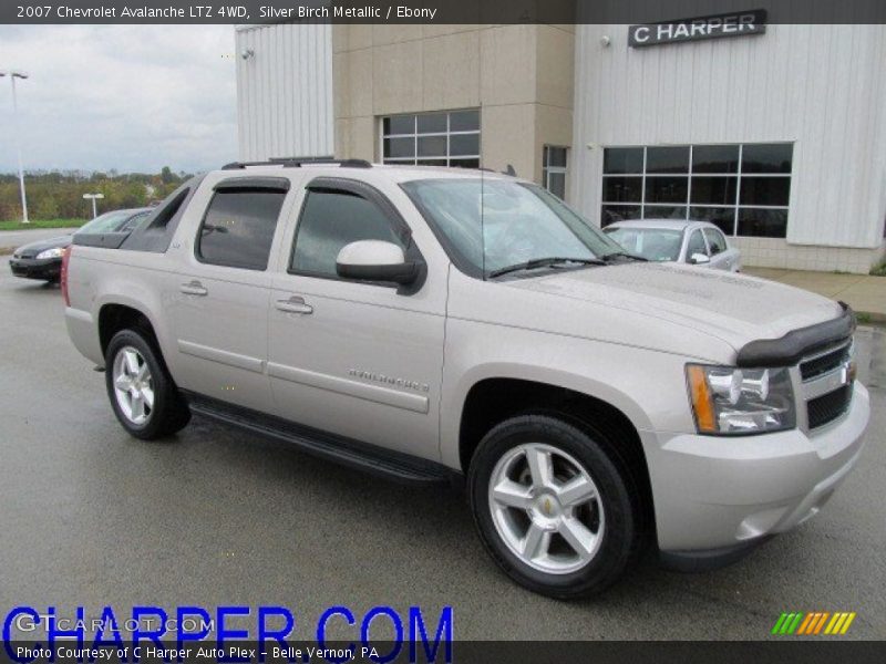 Silver Birch Metallic / Ebony 2007 Chevrolet Avalanche LTZ 4WD