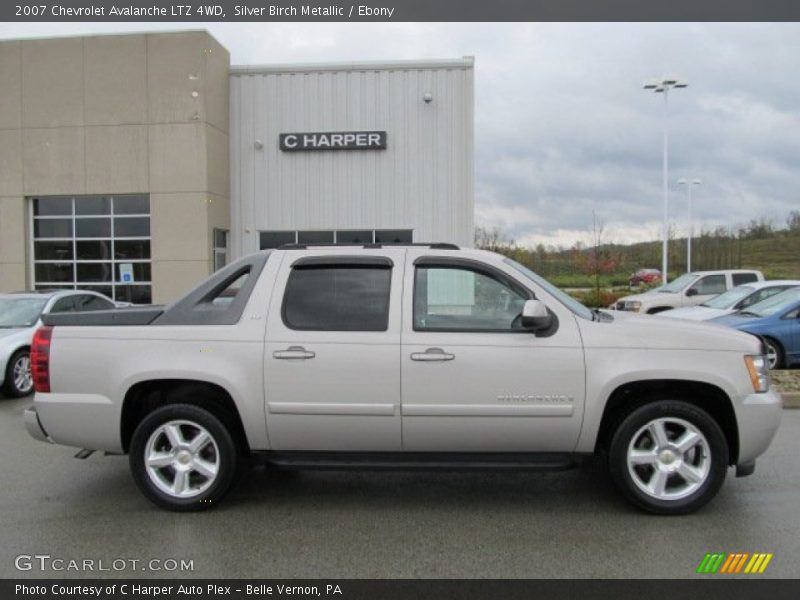 Silver Birch Metallic / Ebony 2007 Chevrolet Avalanche LTZ 4WD