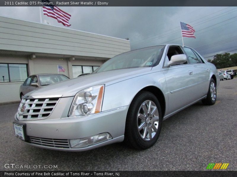 Radiant Silver Metallic / Ebony 2011 Cadillac DTS Premium