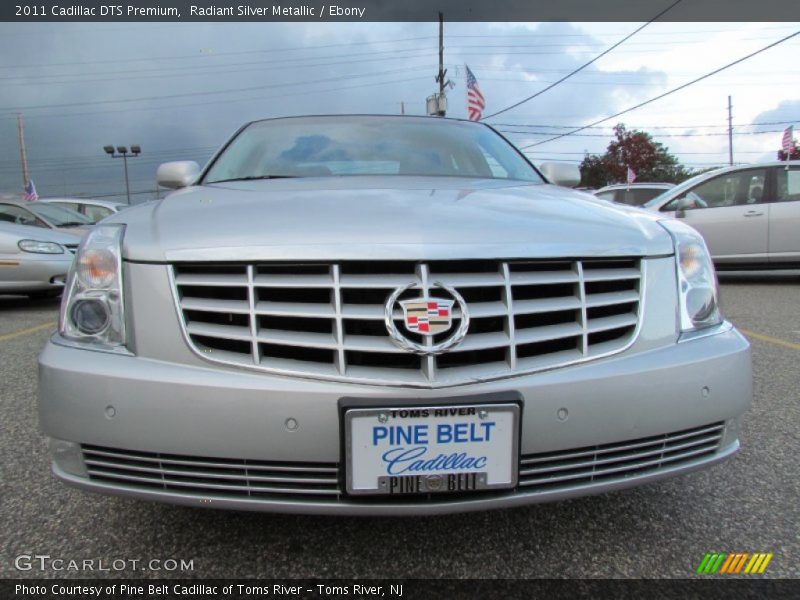 Radiant Silver Metallic / Ebony 2011 Cadillac DTS Premium