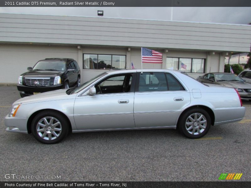 Radiant Silver Metallic / Ebony 2011 Cadillac DTS Premium