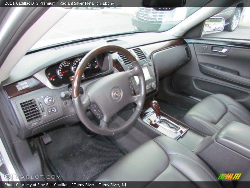 Radiant Silver Metallic / Ebony 2011 Cadillac DTS Premium