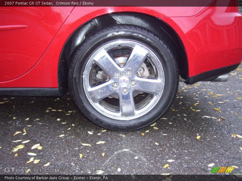 Crimson Red / Ebony 2007 Pontiac G6 GT Sedan
