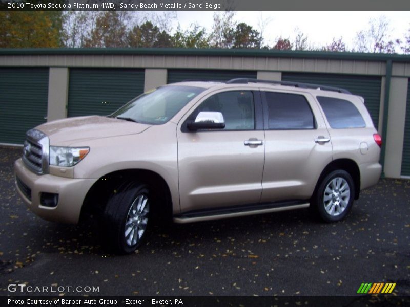 Sandy Beach Metallic / Sand Beige 2010 Toyota Sequoia Platinum 4WD