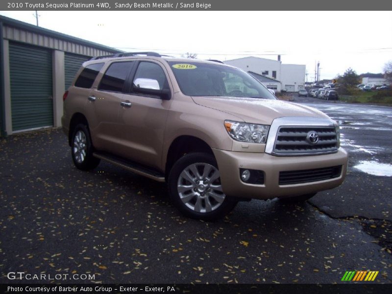 Sandy Beach Metallic / Sand Beige 2010 Toyota Sequoia Platinum 4WD
