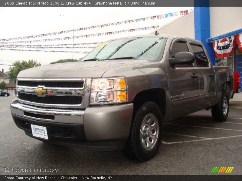 Graystone Metallic / Dark Titanium 2009 Chevrolet Silverado 1500 LS Crew Cab 4x4