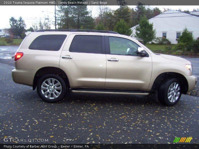 Sandy Beach Metallic / Sand Beige 2010 Toyota Sequoia Platinum 4WD