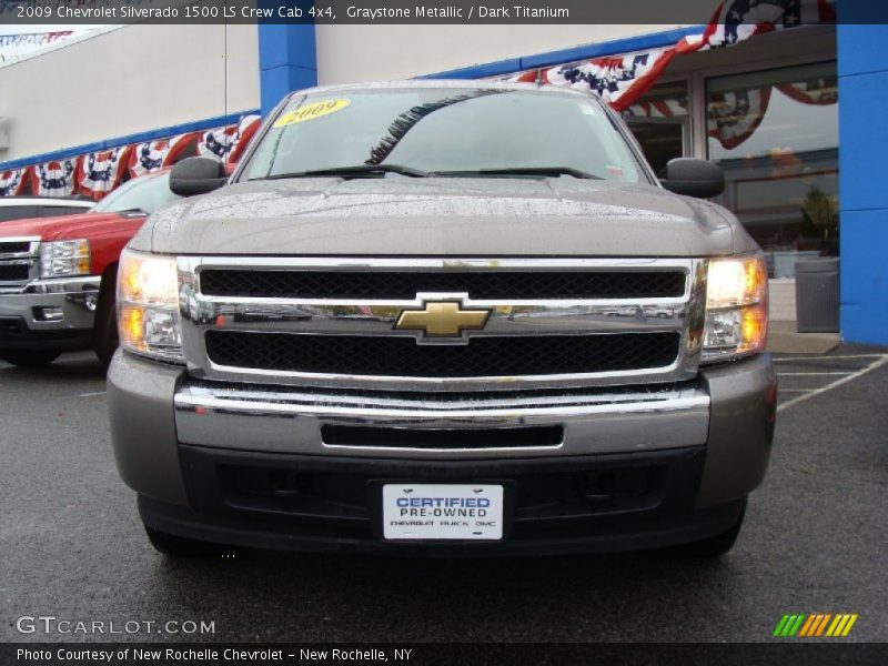 Graystone Metallic / Dark Titanium 2009 Chevrolet Silverado 1500 LS Crew Cab 4x4