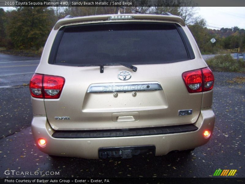 Sandy Beach Metallic / Sand Beige 2010 Toyota Sequoia Platinum 4WD