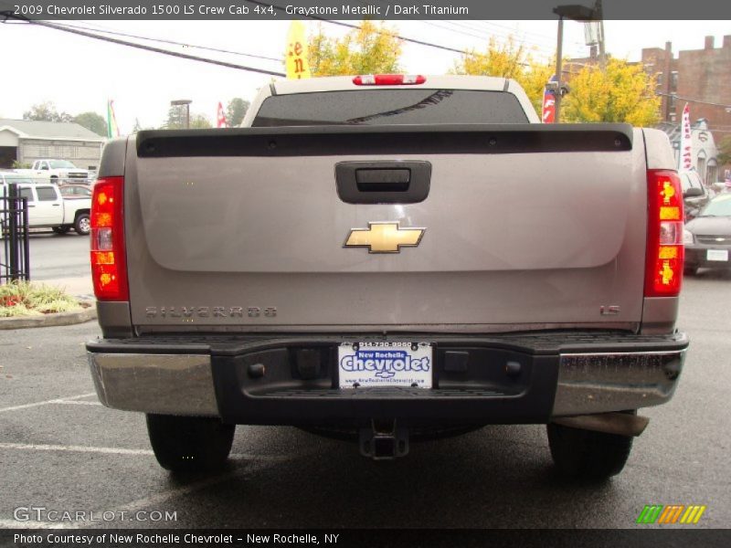 Graystone Metallic / Dark Titanium 2009 Chevrolet Silverado 1500 LS Crew Cab 4x4