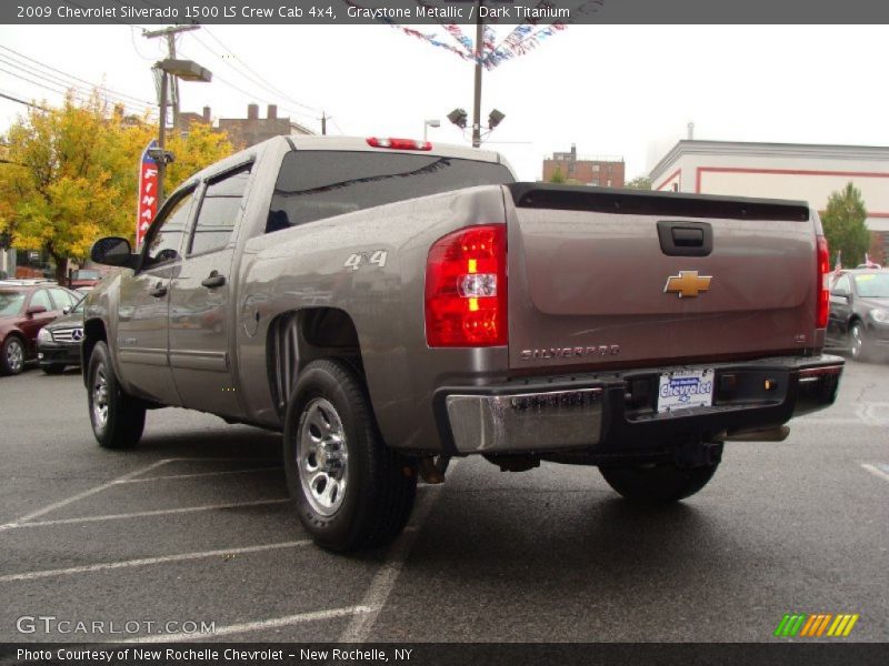Graystone Metallic / Dark Titanium 2009 Chevrolet Silverado 1500 LS Crew Cab 4x4