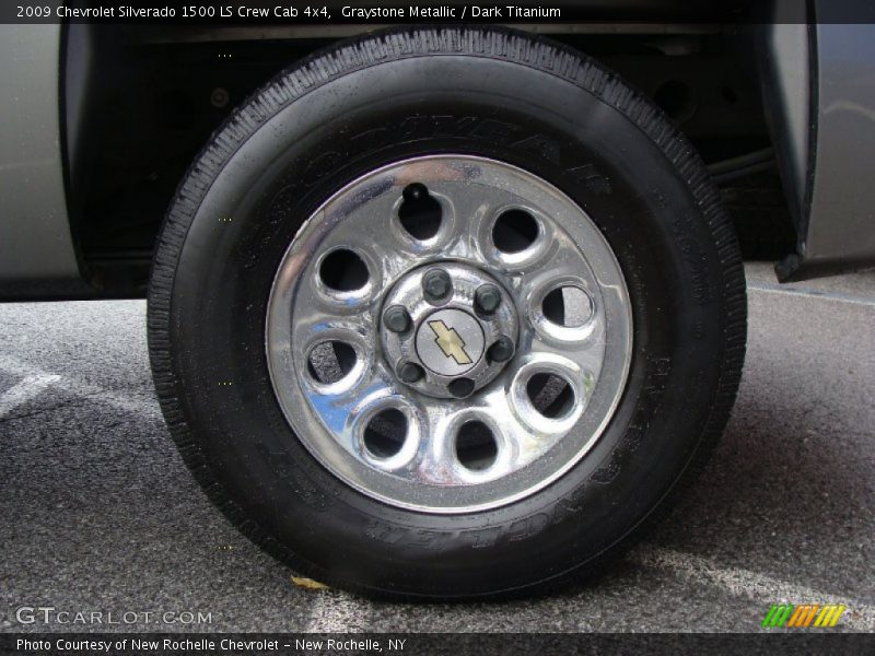 Graystone Metallic / Dark Titanium 2009 Chevrolet Silverado 1500 LS Crew Cab 4x4