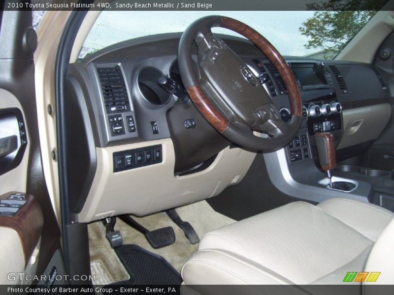 Sandy Beach Metallic / Sand Beige 2010 Toyota Sequoia Platinum 4WD
