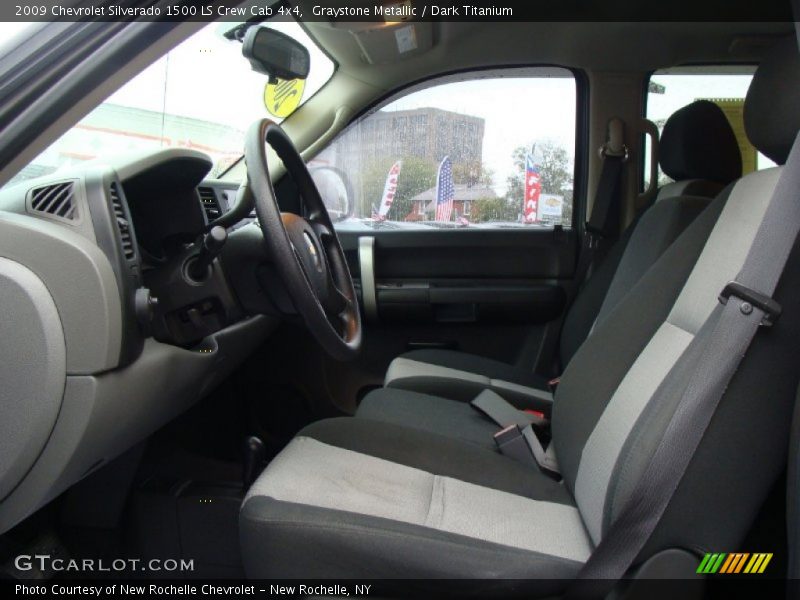 Graystone Metallic / Dark Titanium 2009 Chevrolet Silverado 1500 LS Crew Cab 4x4
