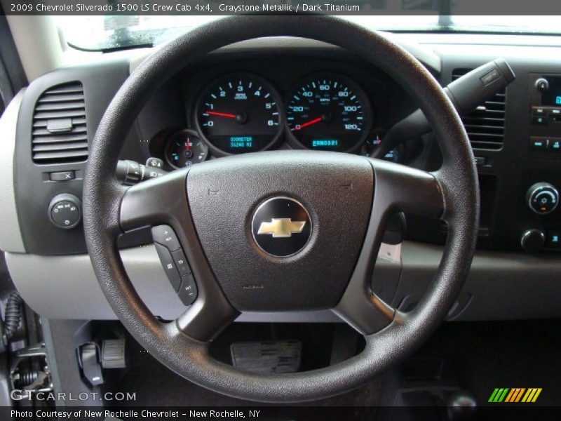 Graystone Metallic / Dark Titanium 2009 Chevrolet Silverado 1500 LS Crew Cab 4x4