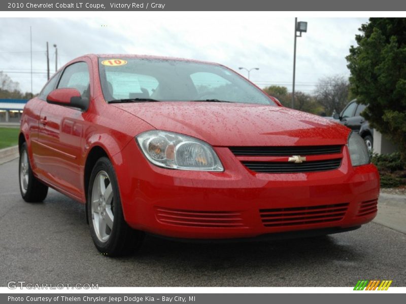 Victory Red / Gray 2010 Chevrolet Cobalt LT Coupe