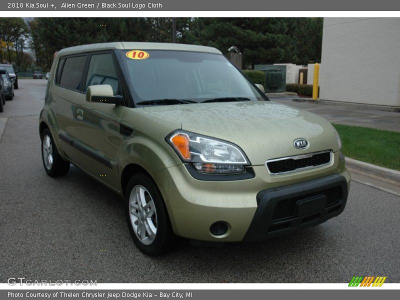 Alien Green / Black Soul Logo Cloth 2010 Kia Soul +