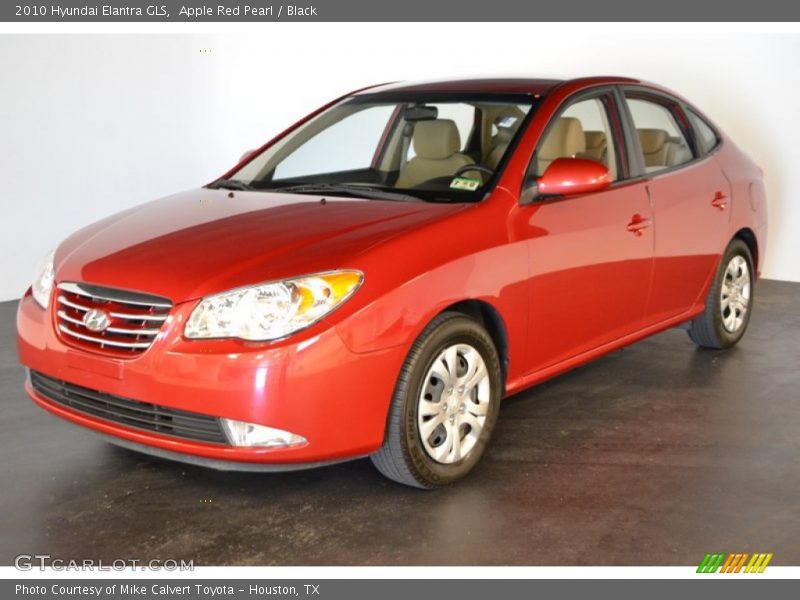 Apple Red Pearl / Black 2010 Hyundai Elantra GLS
