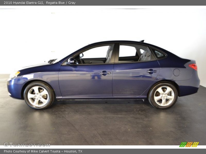 Regatta Blue / Gray 2010 Hyundai Elantra GLS