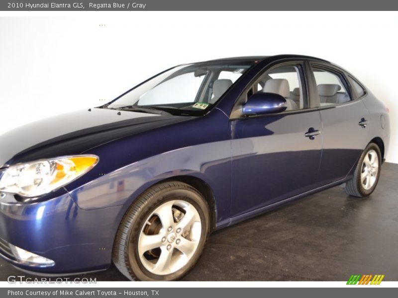 Regatta Blue / Gray 2010 Hyundai Elantra GLS