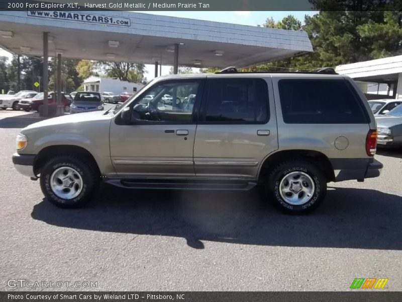 Harvest Gold Metallic / Medium Prairie Tan 2000 Ford Explorer XLT