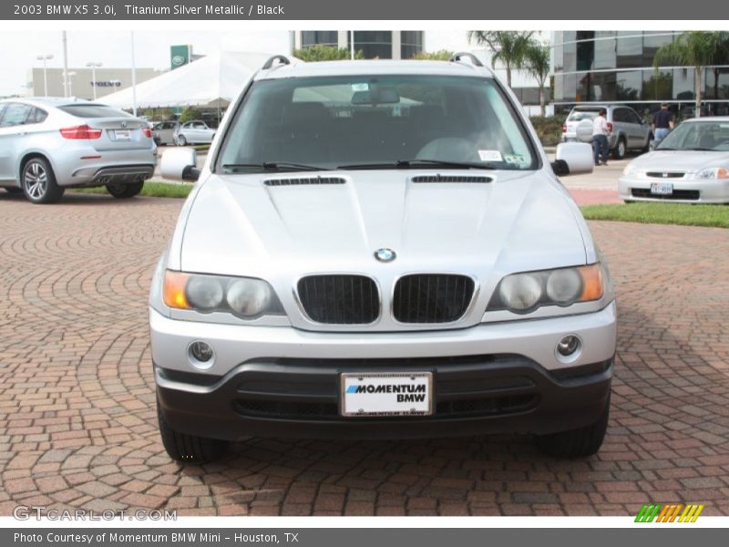 Titanium Silver Metallic / Black 2003 BMW X5 3.0i