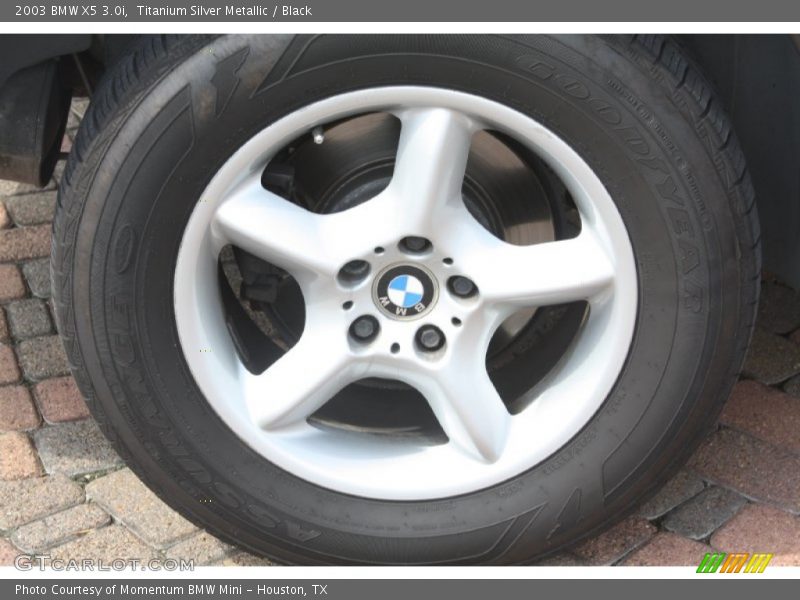 Titanium Silver Metallic / Black 2003 BMW X5 3.0i