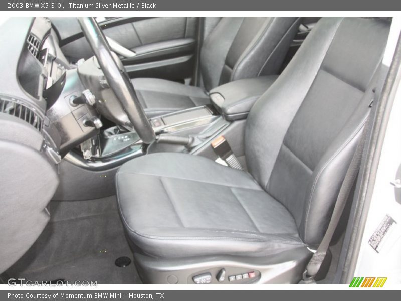 Titanium Silver Metallic / Black 2003 BMW X5 3.0i
