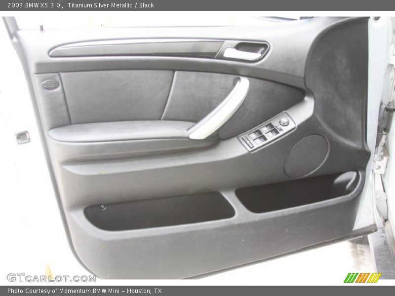 Titanium Silver Metallic / Black 2003 BMW X5 3.0i