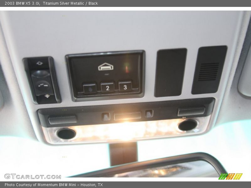 Titanium Silver Metallic / Black 2003 BMW X5 3.0i